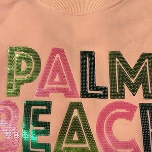 NWOT Dorian Elise Sweatshirt Palm Beach Size Small